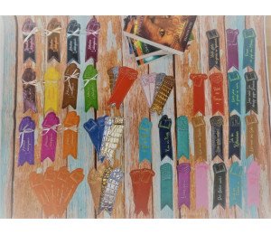 Stickserie ITH - Lesezeichen Bücher Liebe